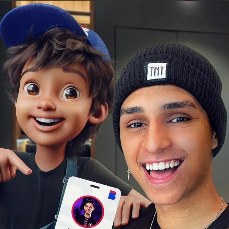 Mascote da Casas Bahia e Nobru fazem Live Commerce disputando uma partida de free fire